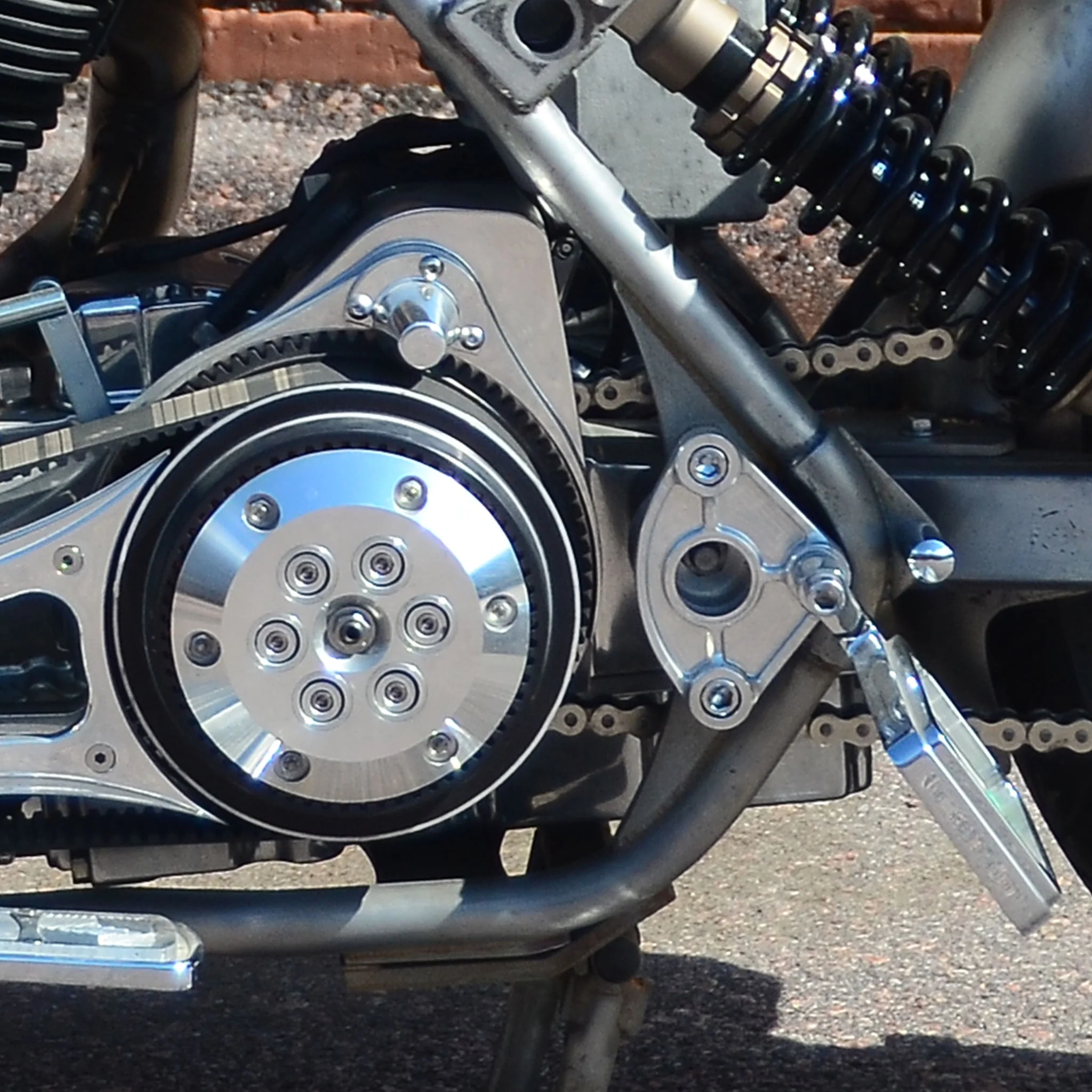 "Trifecta" Swingarm Blocks for Harley-Davidson® 1982-2000 FXR - Image 3
